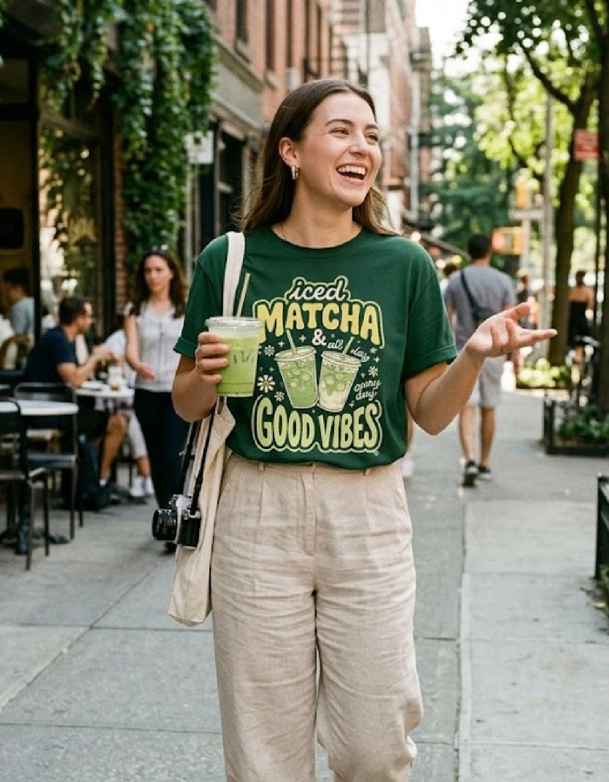 Iced Matcha Good Vibes - Women's Classic T-Shirt