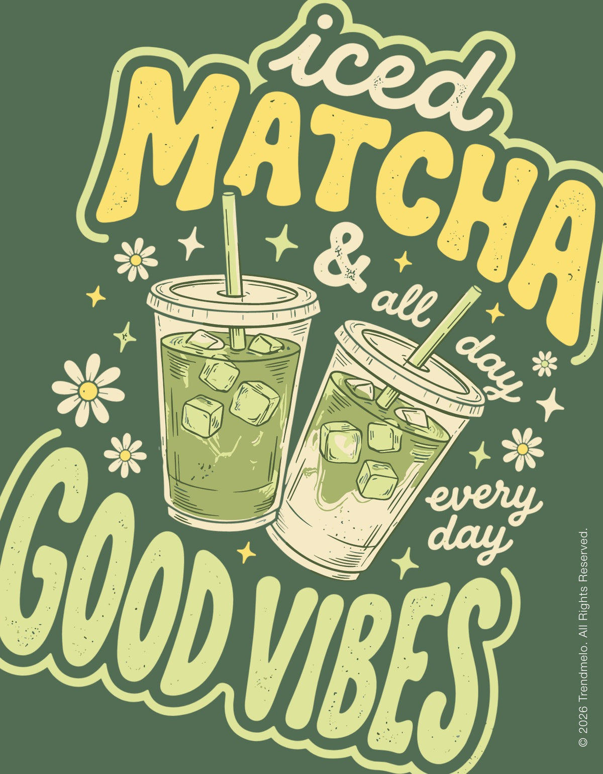 Iced Matcha Good Vibes - Women's Classic T-Shirt