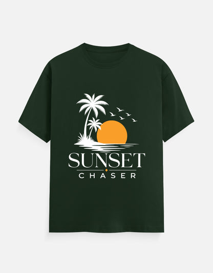 Shop the ultimate Sunset Chaser Travel Tee for road trips & beach holidays. Premium 100% cotton, bio-washed comfort in 10 dark shades. Sizes XS–7XL. Order now!