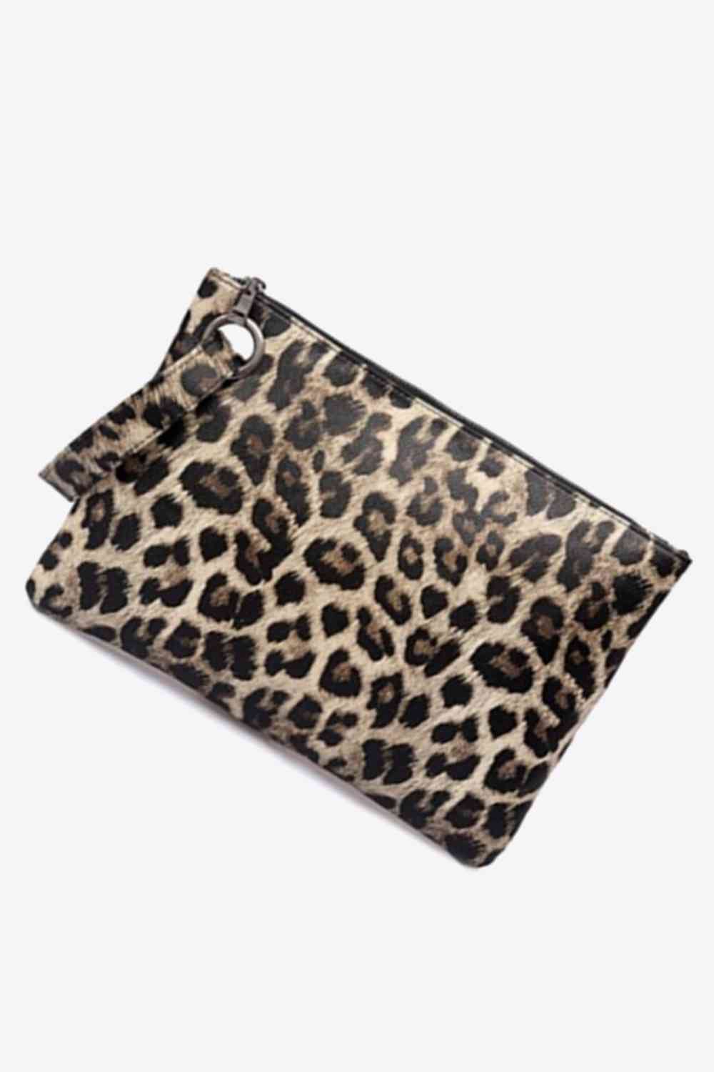 Leopard PU Leather Clutch - TRENDMELO