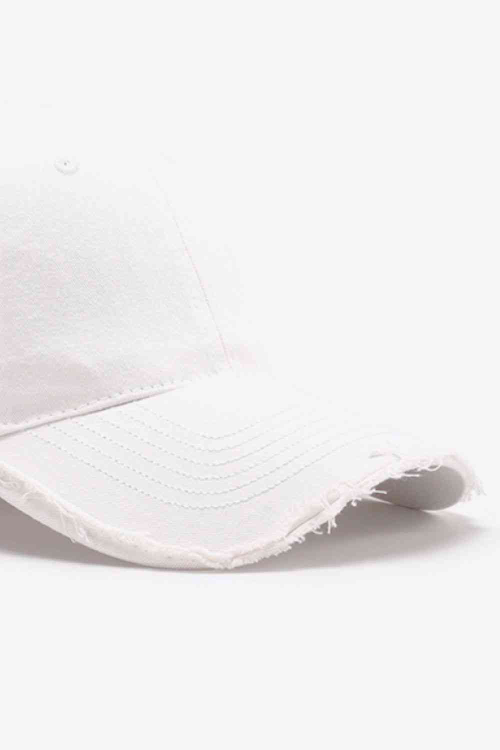 Distressed Adjustable Baseball Cap - TRENDMELO