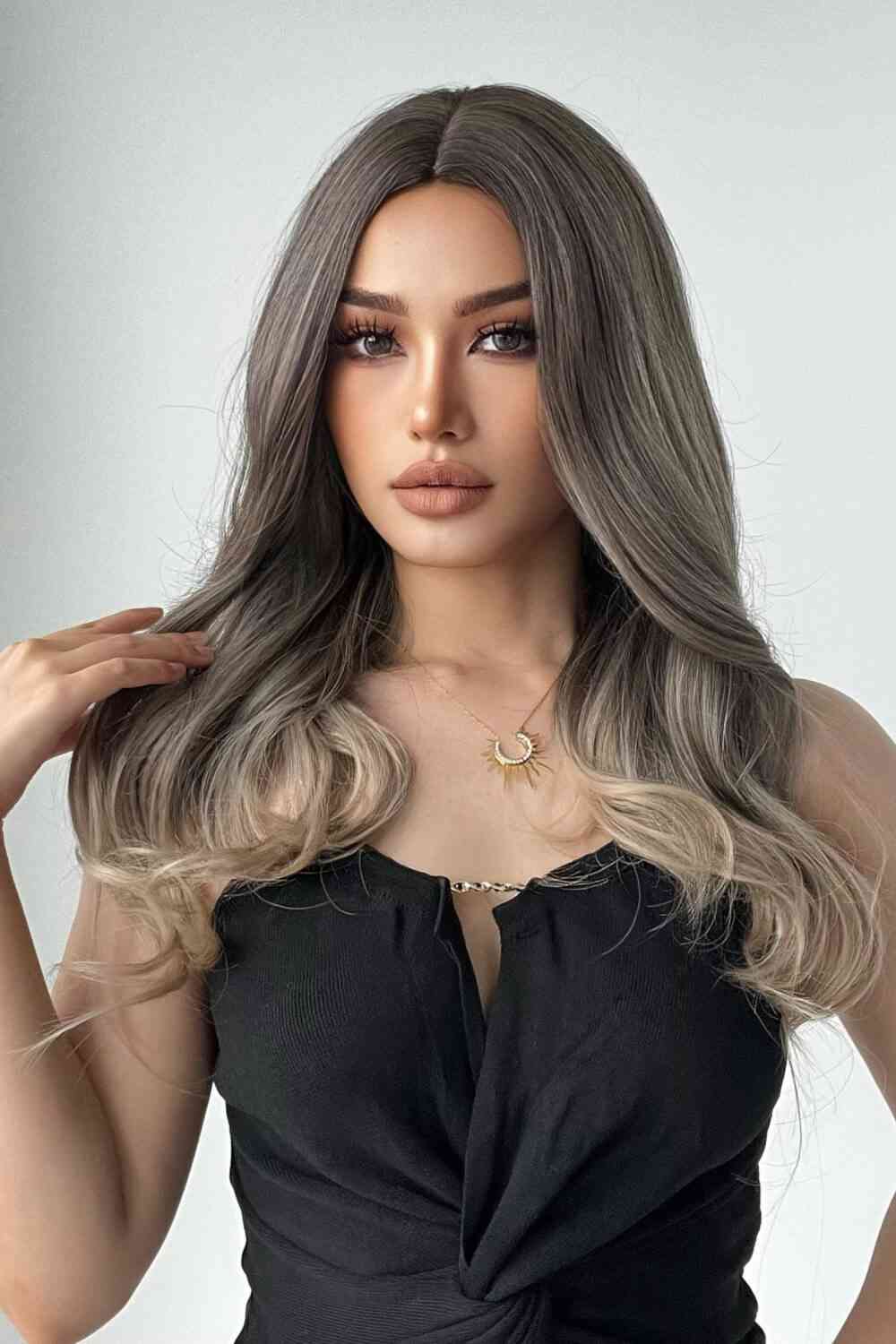 13*1" Full-Machine Wigs Synthetic Long Straight 24" - TRENDMELO