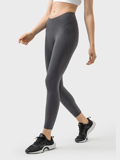 Mid-Rise Waist Active Pants - TRENDMELO