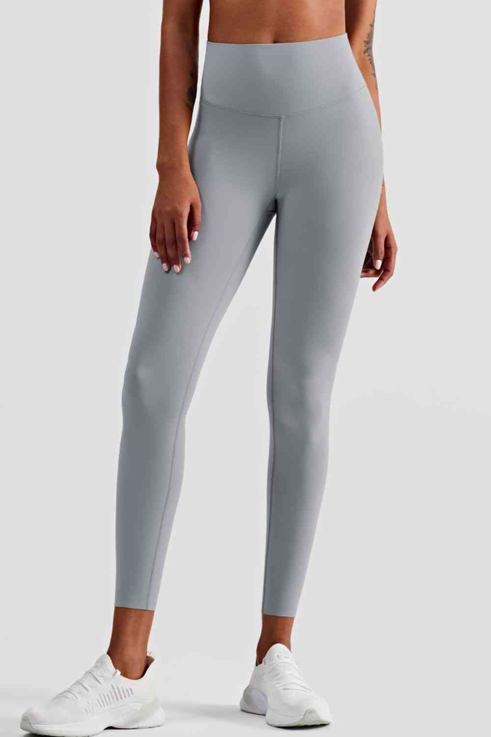 Ankle-Length High-Rise Yoga Leggings - TRENDMELO