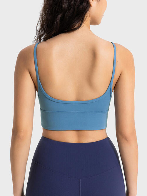 Spaghetti Strap Sport Bra - TRENDMELO