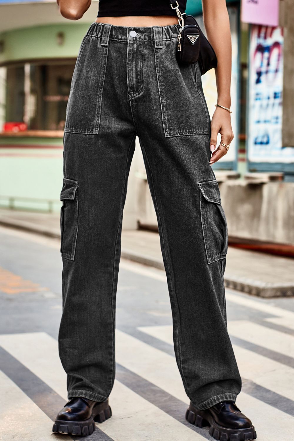 Loose Fit Long Pants with Pockets - TRENDMELO