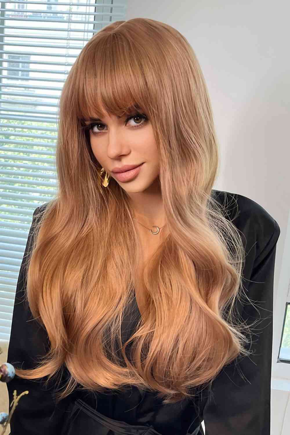 Full Machine Long Wave Synthetic Wigs 24'' - TRENDMELO