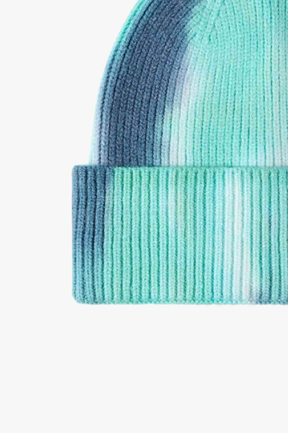 Tie-Dye Cuffed Knit Beanie - TRENDMELO