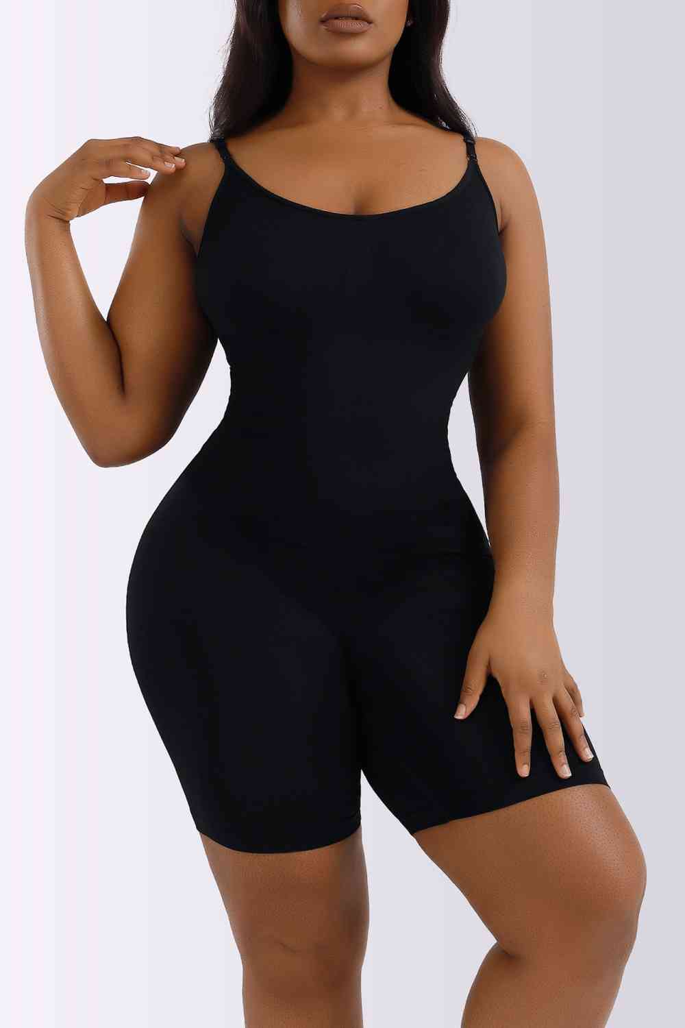 Spaghetti Strap Shaping Romper - TRENDMELO