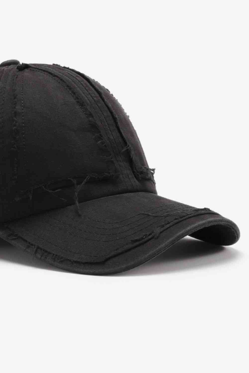 Distressed Adjustable Baseball Cap - TRENDMELO