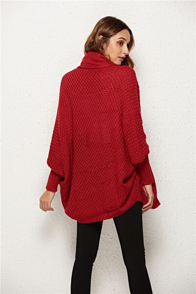 Open Front Batwing Sleeve Cardigan - TRENDMELO