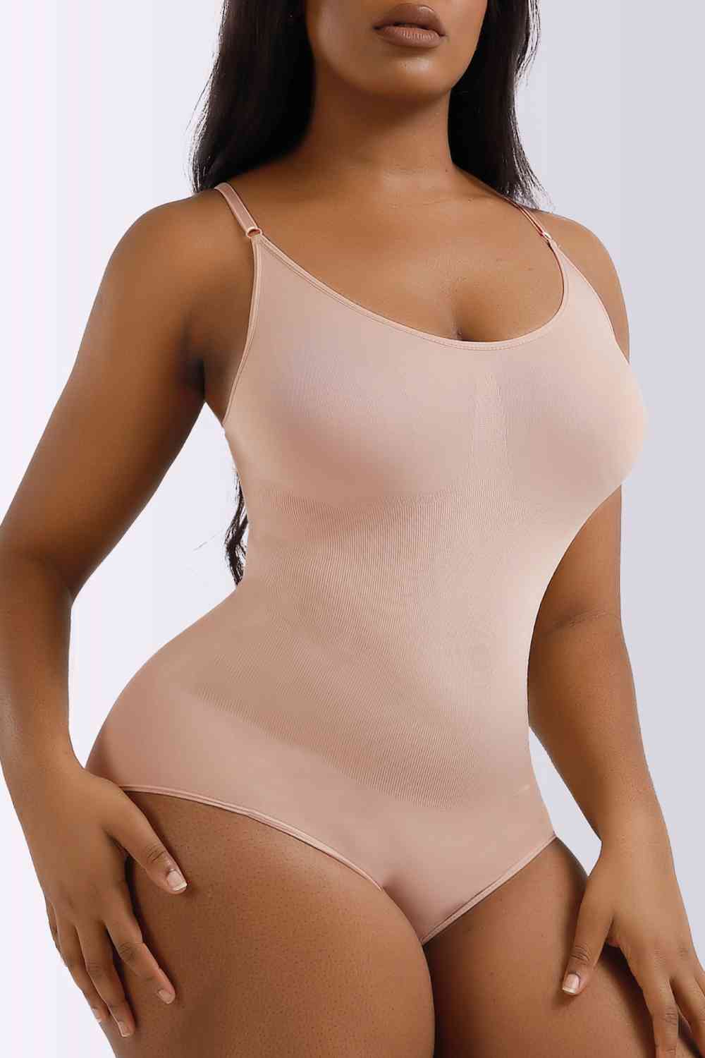 Spaghetti Strap Shaping Bodysuit - TRENDMELO