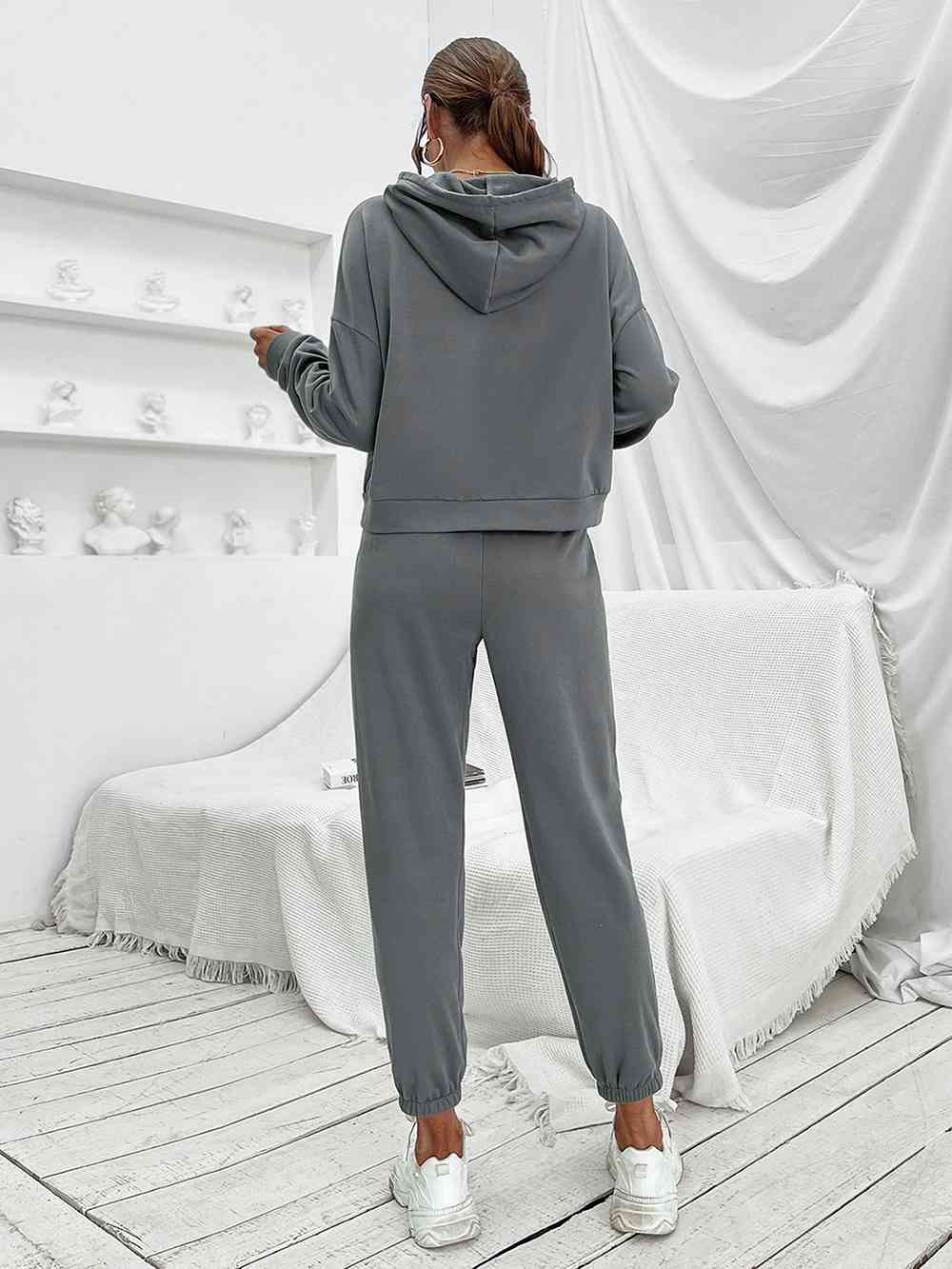 Sports Hoodie and Joggers Set - TRENDMELO