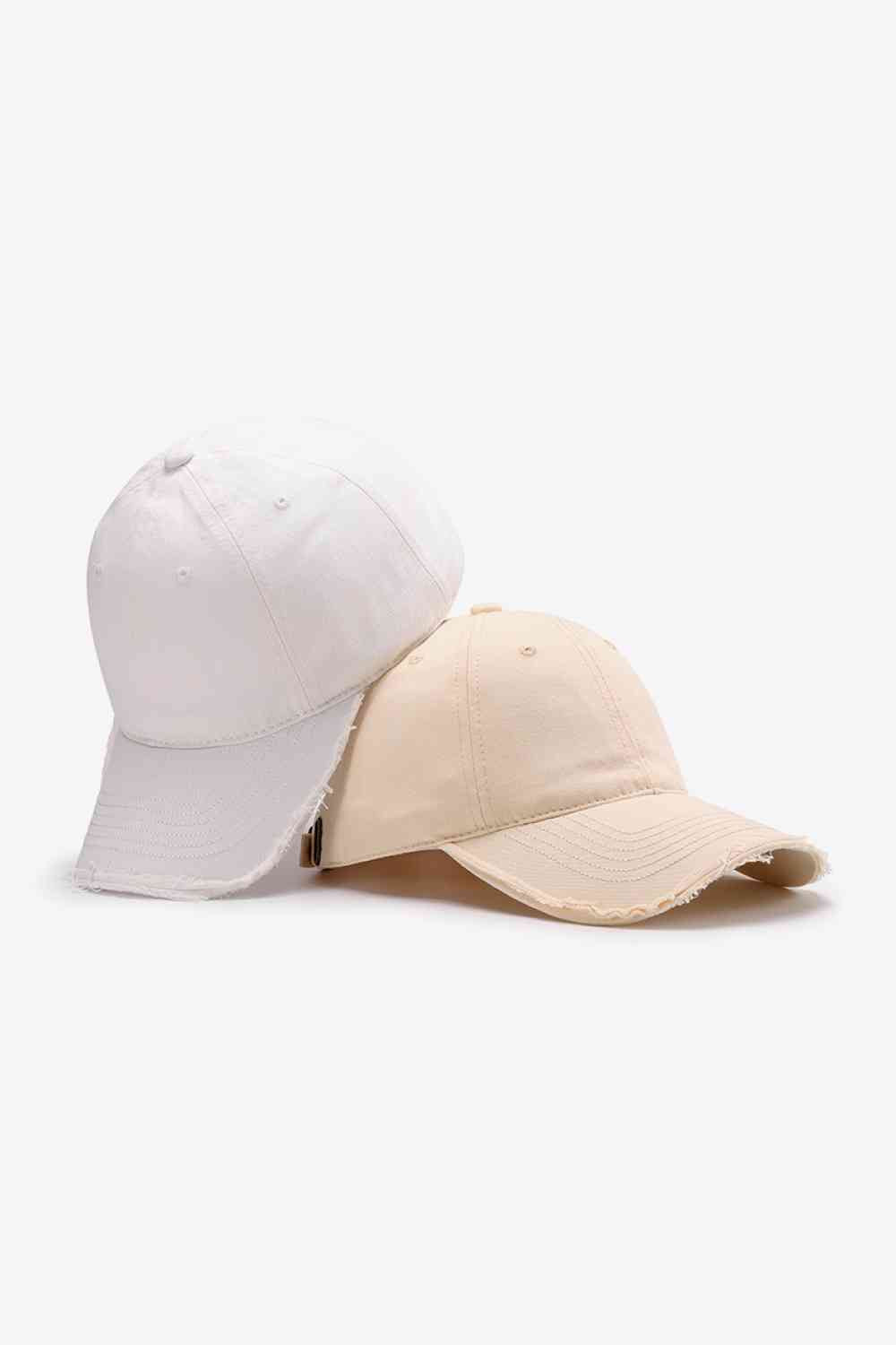 Distressed Adjustable Baseball Cap - TRENDMELO