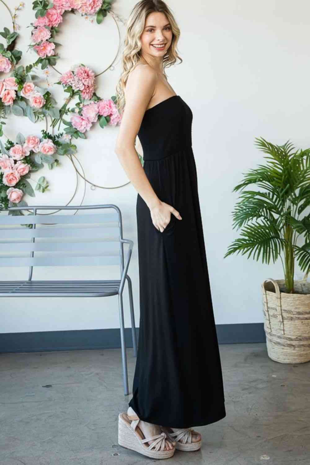 Heimish Full Size Strapless Maxi Dress - TRENDMELO