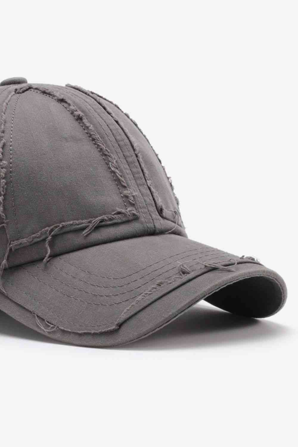 Distressed Adjustable Baseball Cap - TRENDMELO