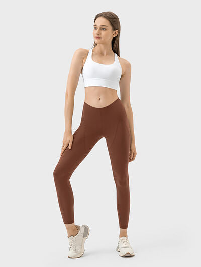 Mid-Rise Waist Active Pants - TRENDMELO