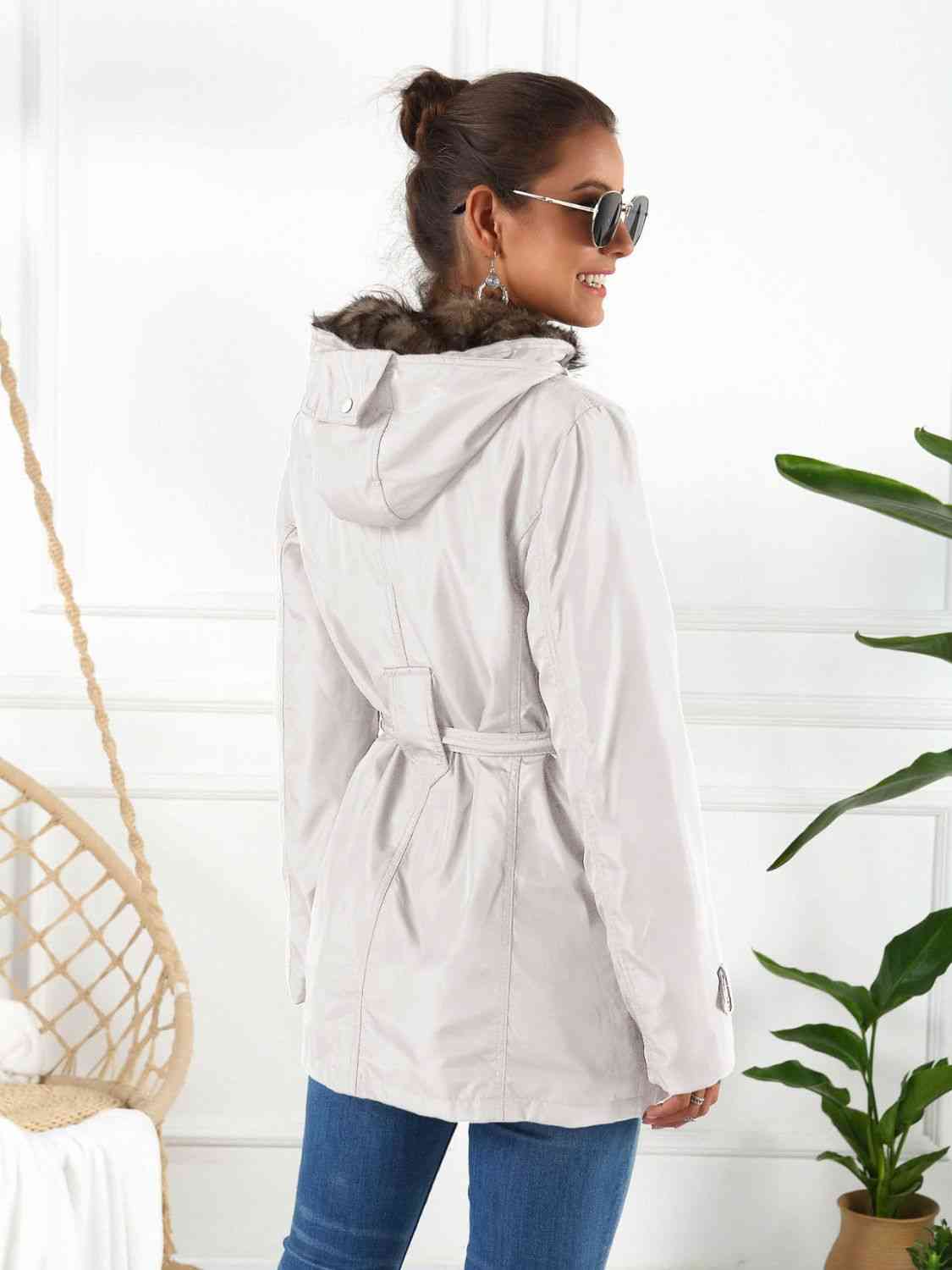 Full Size Hooded Jacket with Detachable Liner (Three-Way Wear) - TRENDMELO