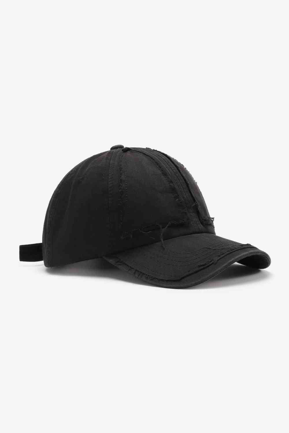 Distressed Adjustable Baseball Cap - TRENDMELO