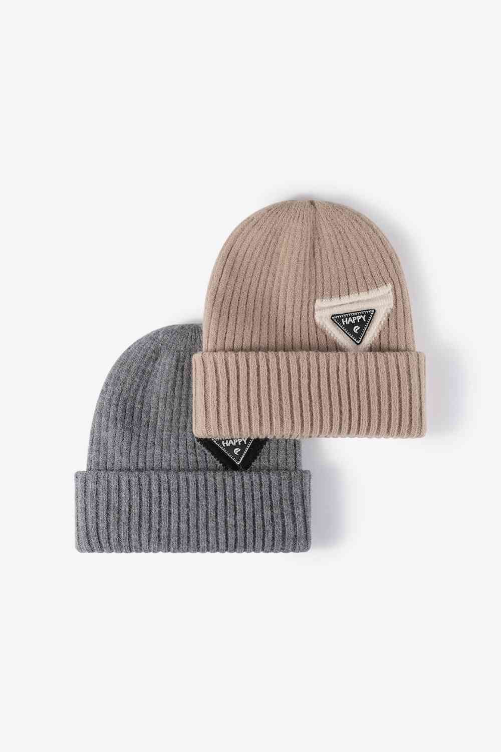 HAPPY Contrast Beanie - TRENDMELO