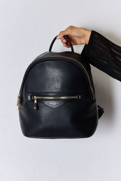 David Jones PU Leather Backpack - TRENDMELO