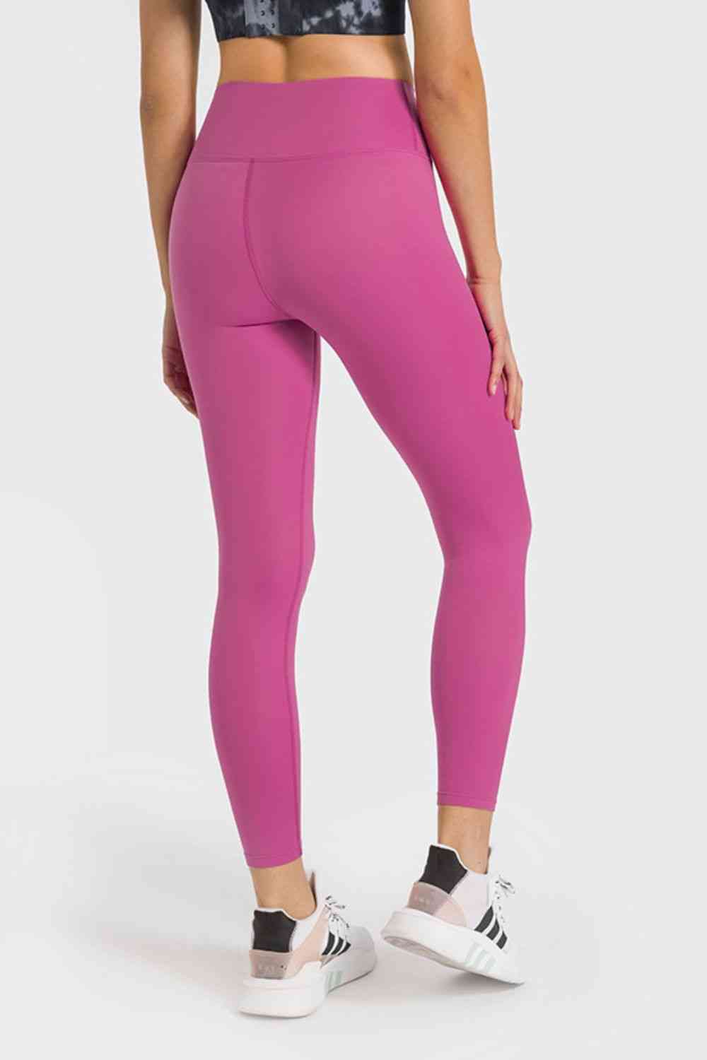 High Waist Ankle-Length Yoga Leggings - TRENDMELO