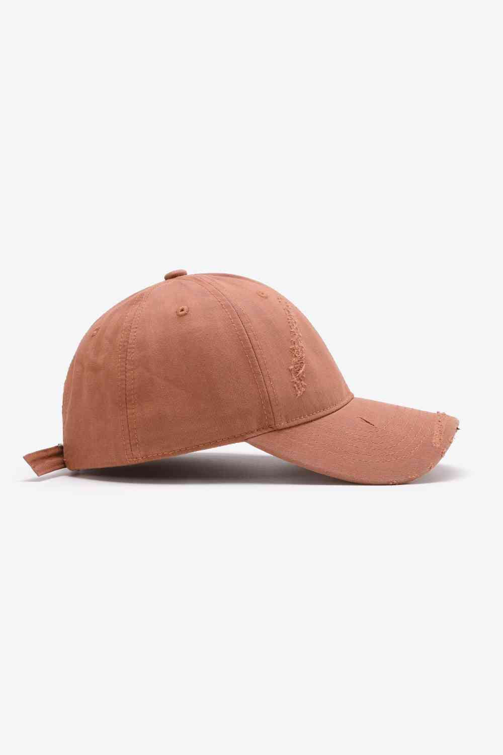 Distressed Adjustable Baseball Cap - TRENDMELO