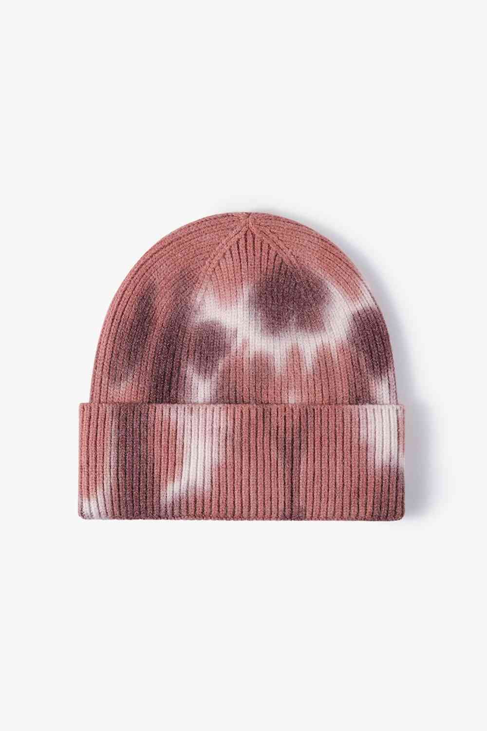 Tie-Dye Cuffed Knit Beanie - TRENDMELO