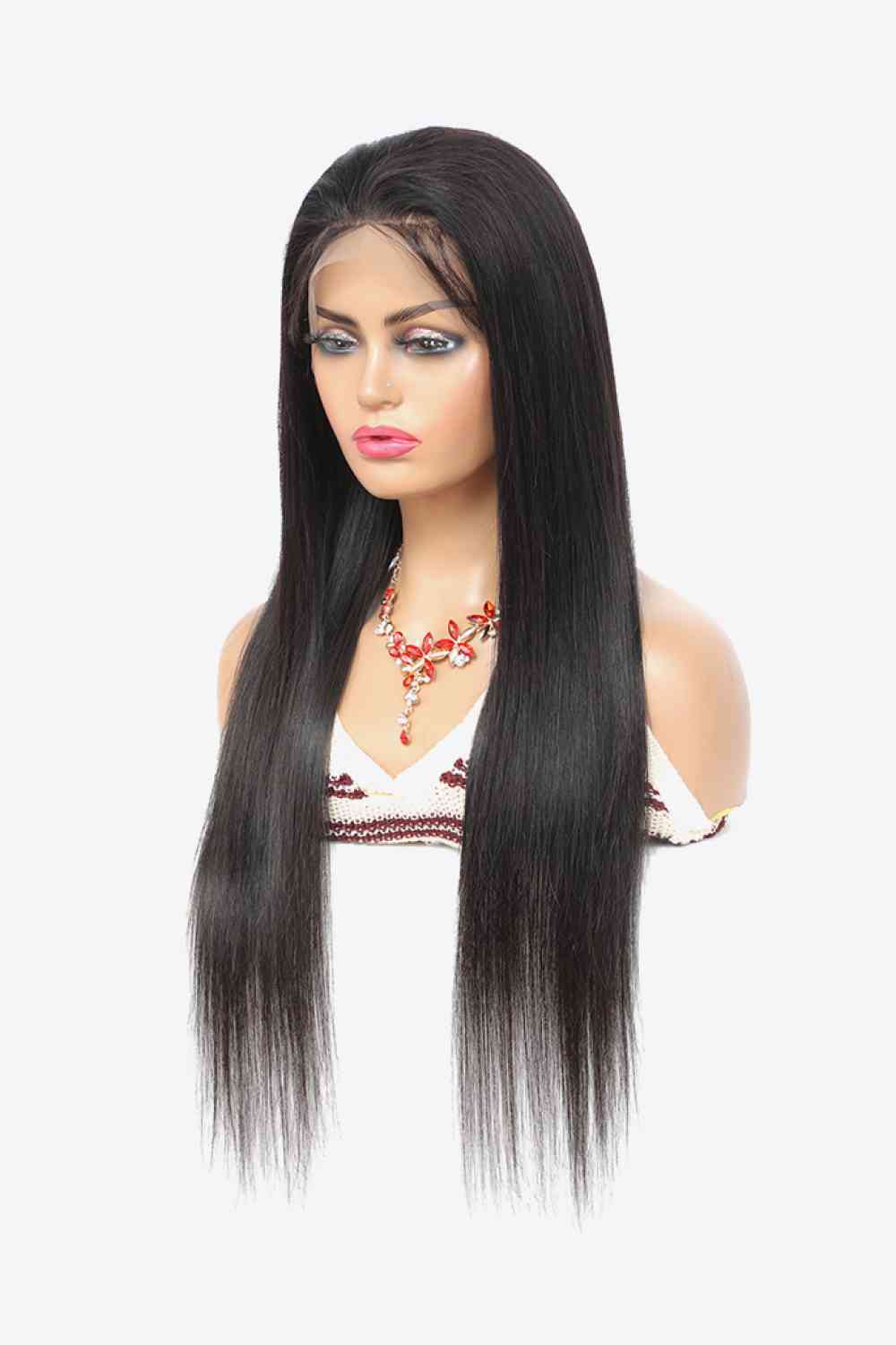 18" 13x4 Lace Front Wigs Virgin Hair Natural Color 150% Density - TRENDMELO