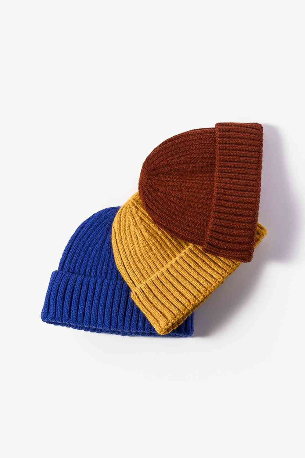 Rib-Knit Cuff Beanie - TRENDMELO