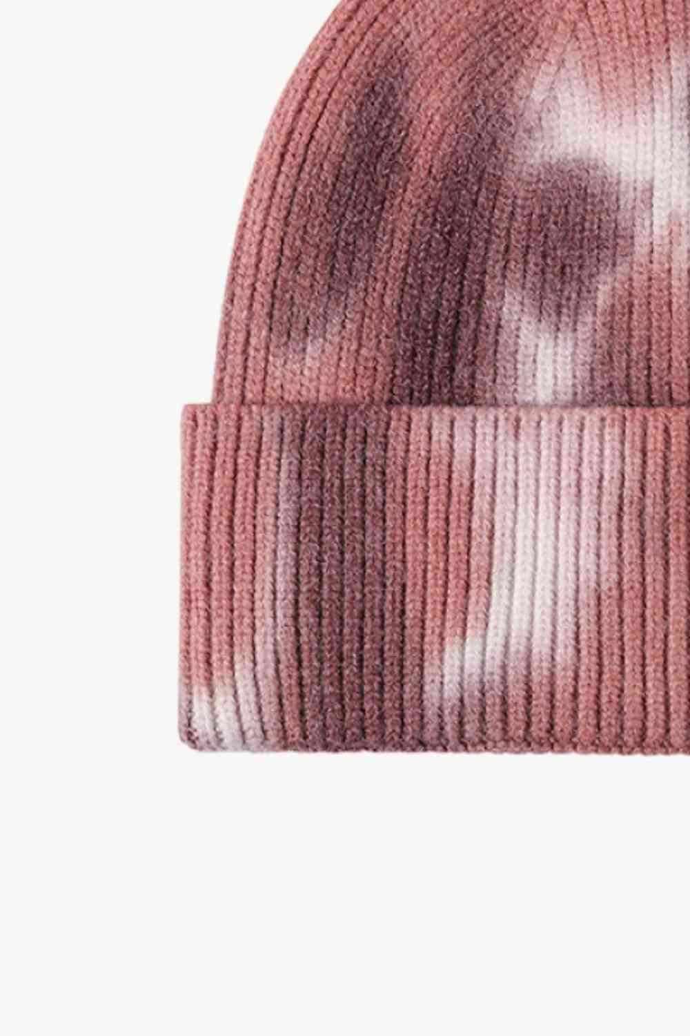 Tie-Dye Cuffed Knit Beanie - TRENDMELO