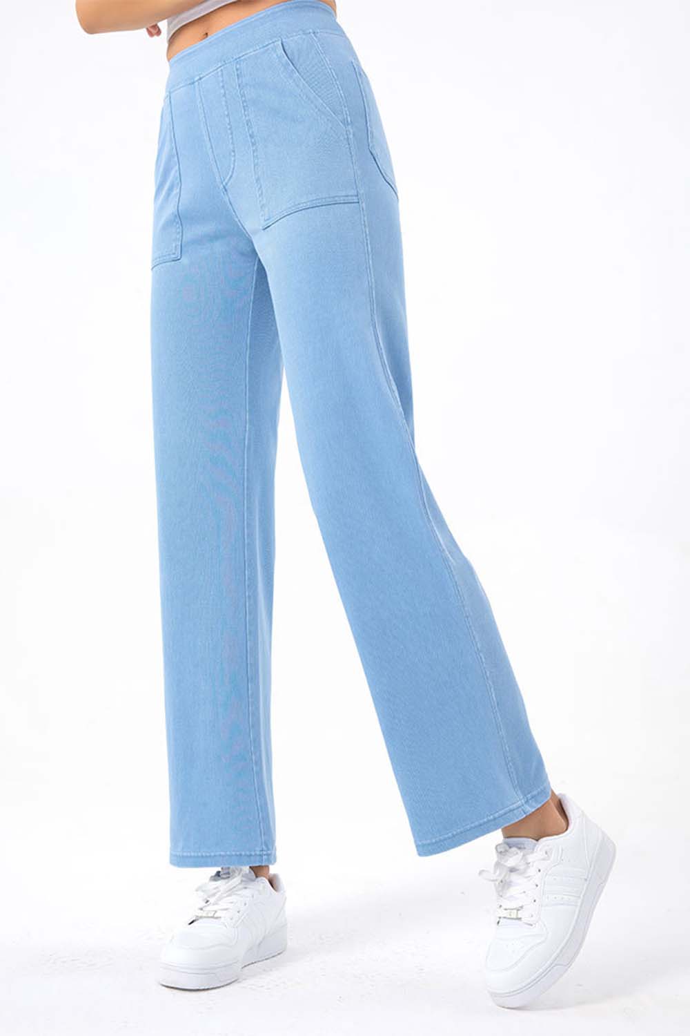 Pocketed Long Jeans - TRENDMELO