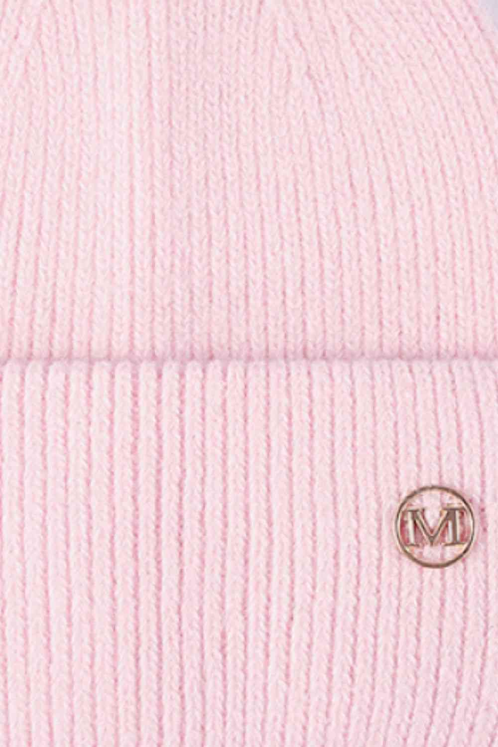 M Rib-Knit Cuff Beanie - TRENDMELO