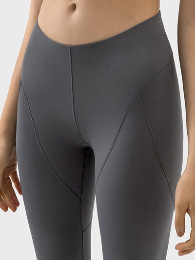 Mid-Rise Waist Active Pants - TRENDMELO