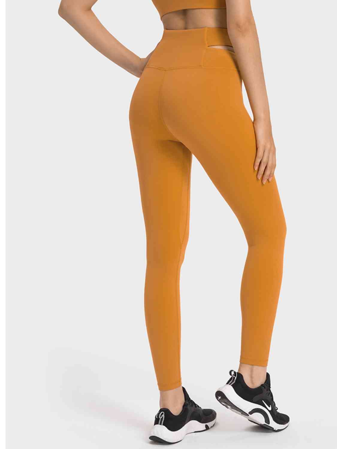 Crisscross Cutout Sports Leggings - TRENDMELO