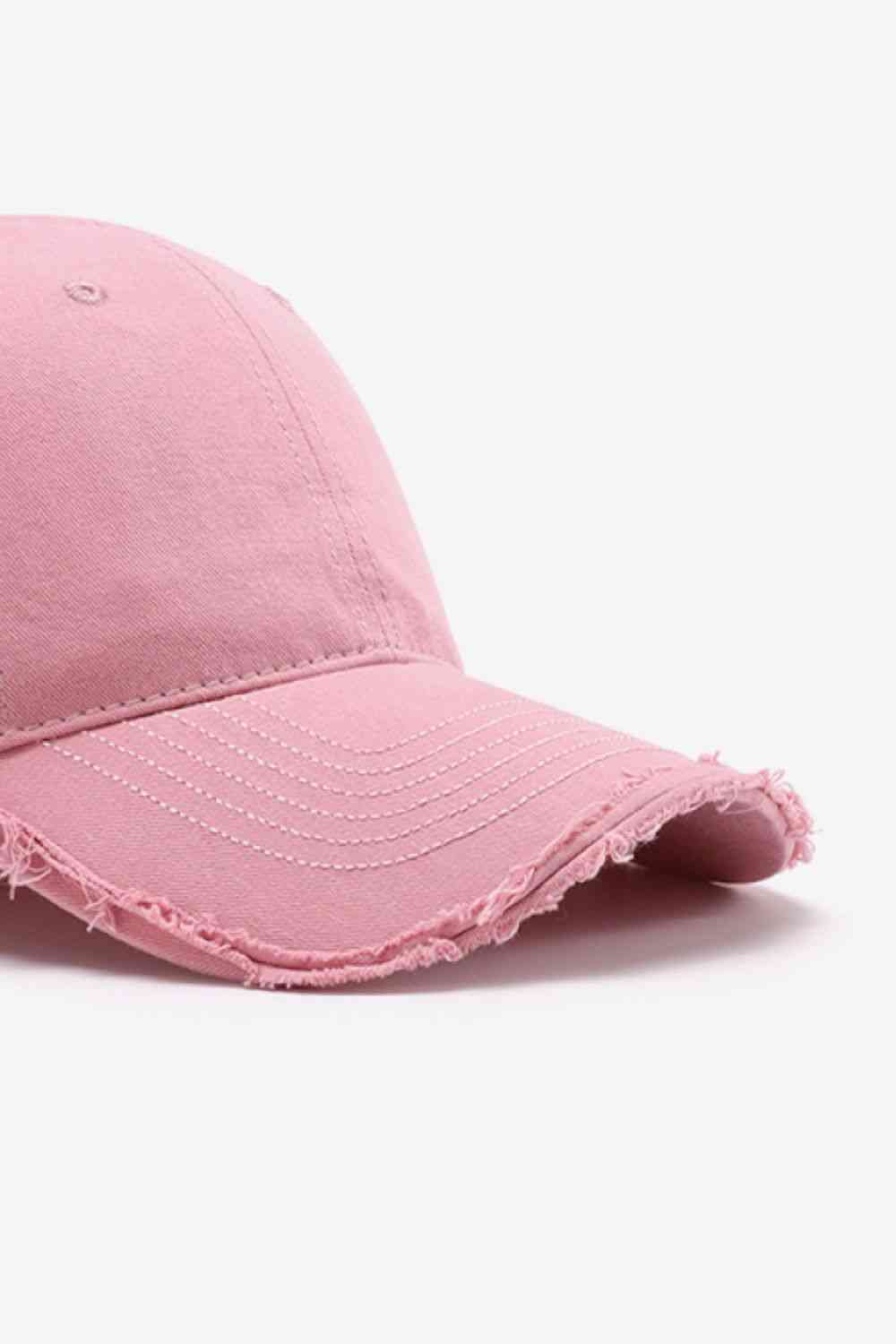 Distressed Adjustable Baseball Cap - TRENDMELO