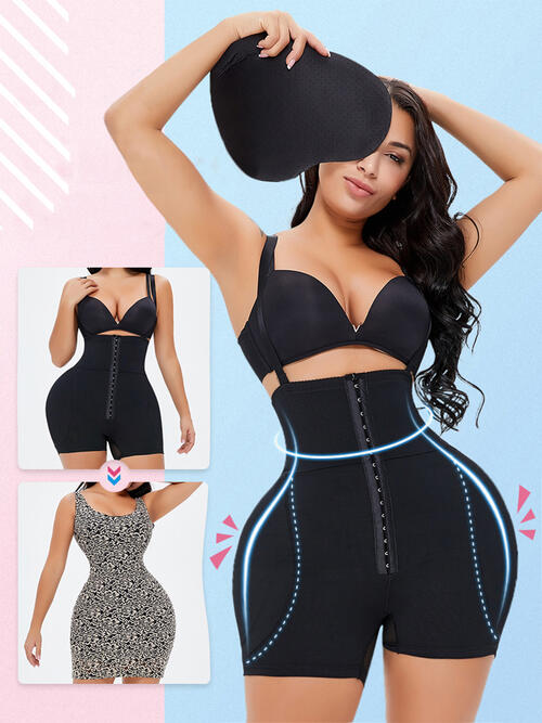 Full Size Hook-and-Eye Under-Bust Shaping Bodysuit - TRENDMELO