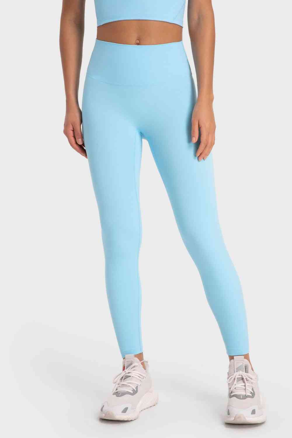 Basic Full Length Active Leggings - TRENDMELO