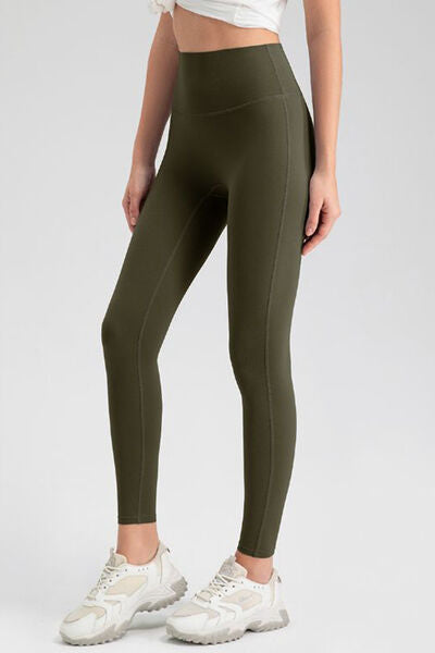 High Waist Skinny Active Pants - TRENDMELO