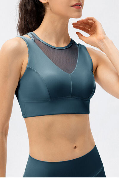 Cutout Wide Strap Active Tank - TRENDMELO