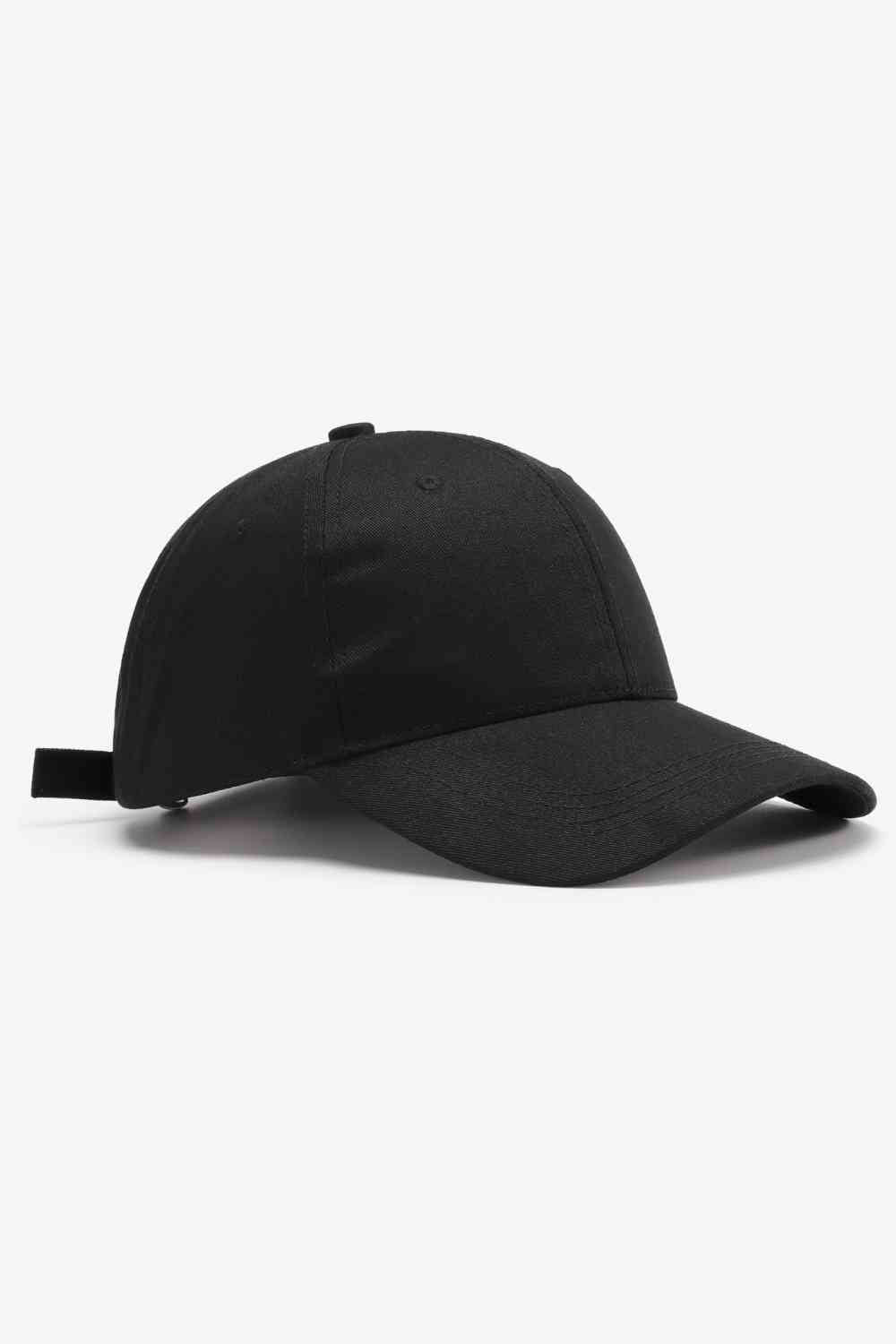 Plain Adjustable Cotton Baseball Cap - TRENDMELO