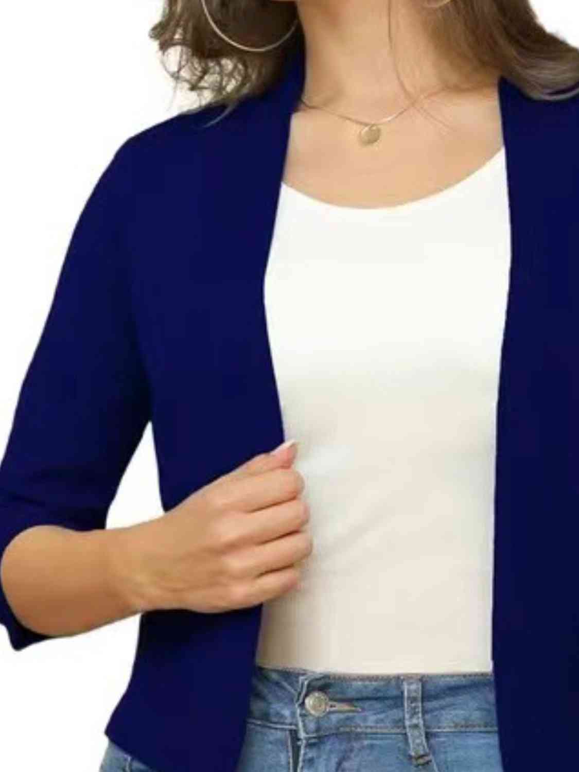 Open Front Cardigan - TRENDMELO