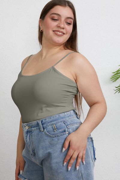 Basic Bae Full Size Round Neck Slim Cami - TRENDMELO