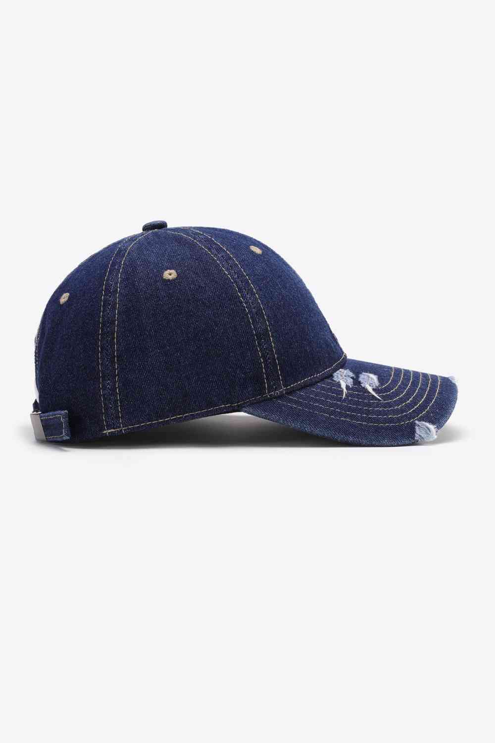 Distressed Adjustable Baseball Cap - TRENDMELO