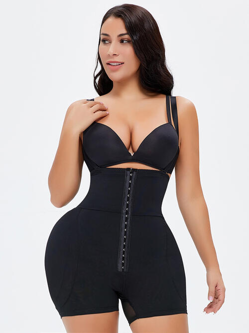 Full Size Hook-and-Eye Under-Bust Shaping Bodysuit - TRENDMELO