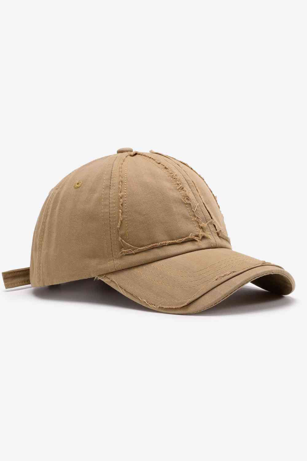 Distressed Adjustable Baseball Cap - TRENDMELO