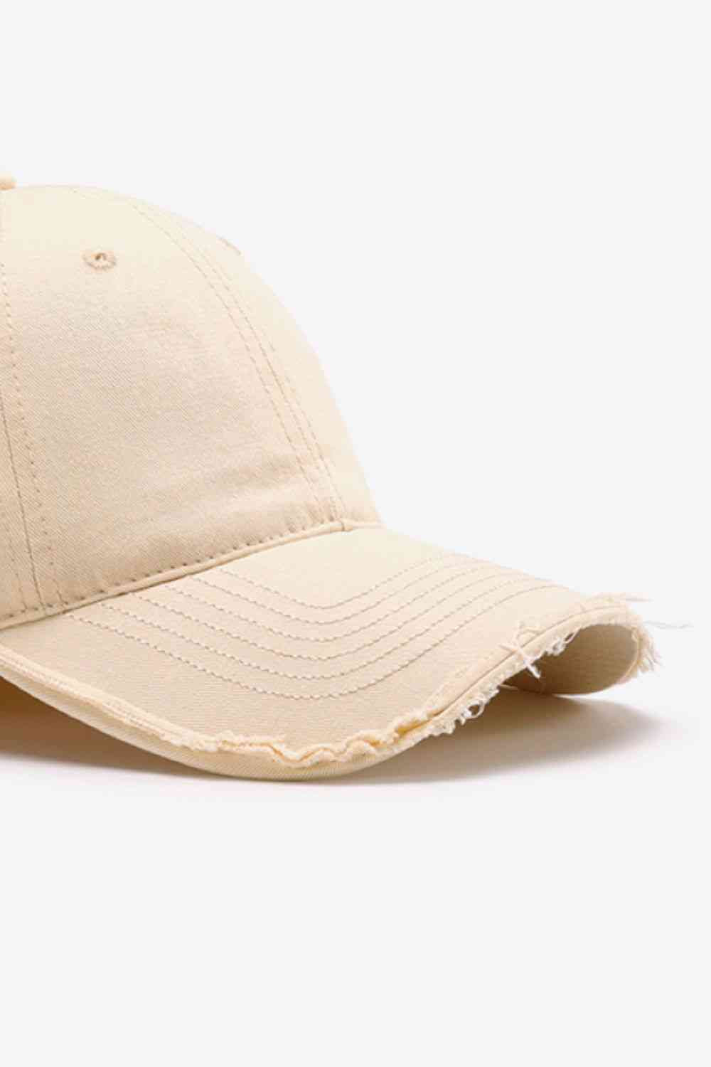 Distressed Adjustable Baseball Cap - TRENDMELO