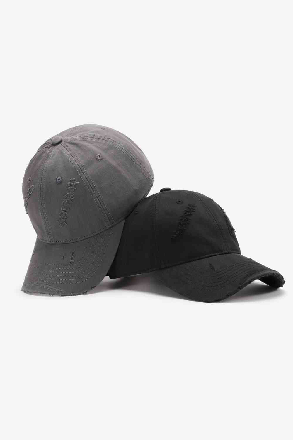 Distressed Adjustable Baseball Cap - TRENDMELO