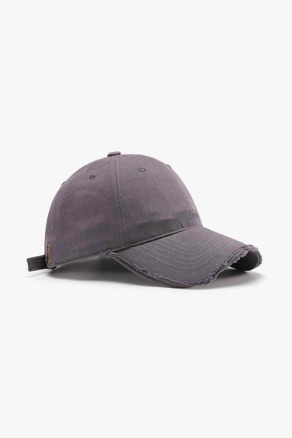 Distressed Adjustable Baseball Cap - TRENDMELO