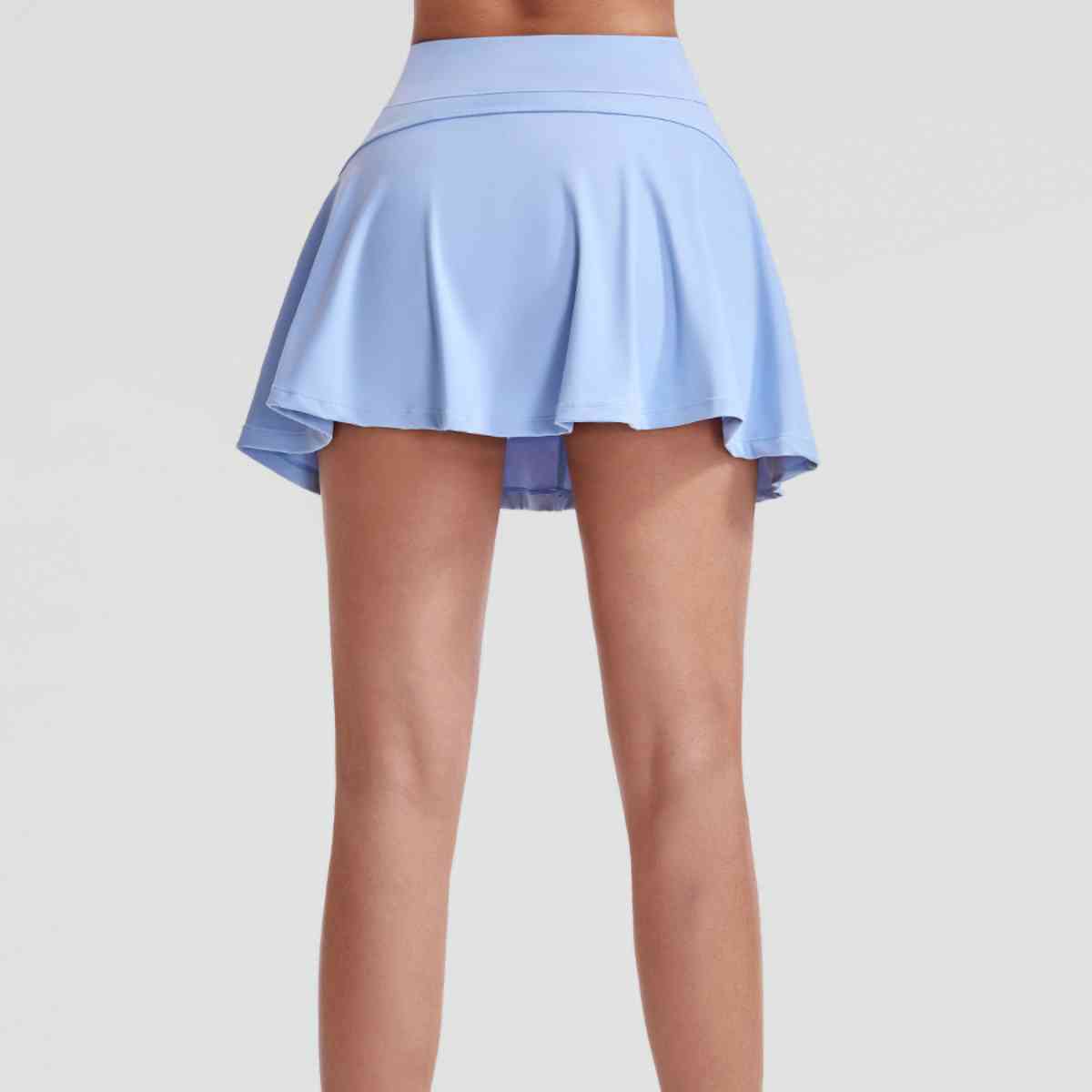 Wide Waistband Sports Skort - TRENDMELO